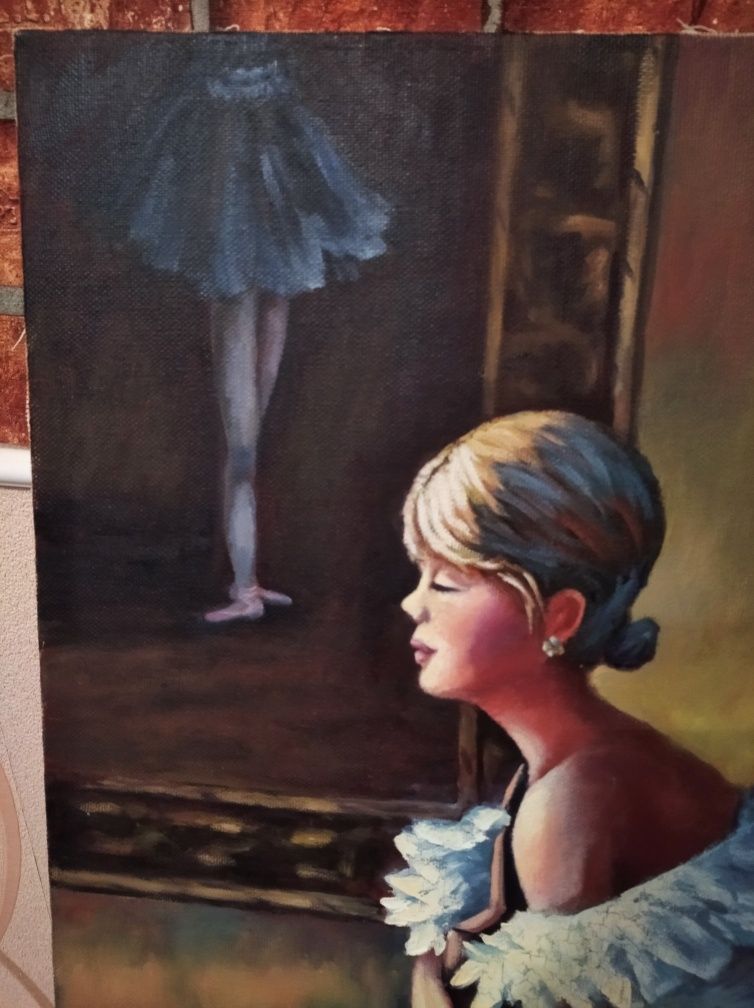Картина "Балерина".50/80