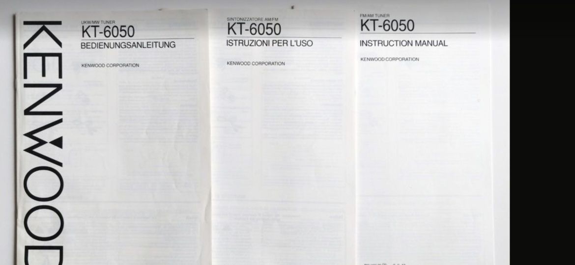 Tuner Kenwood KT6050 plus pilot plus instrukcje najwyższy model