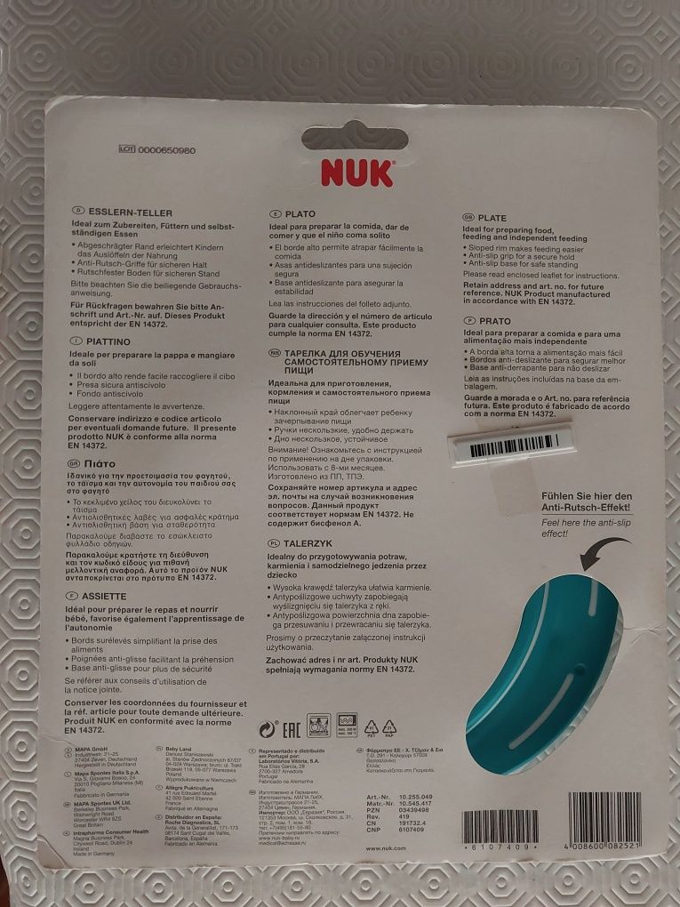 Prato Nuk com tampo - 8m+
