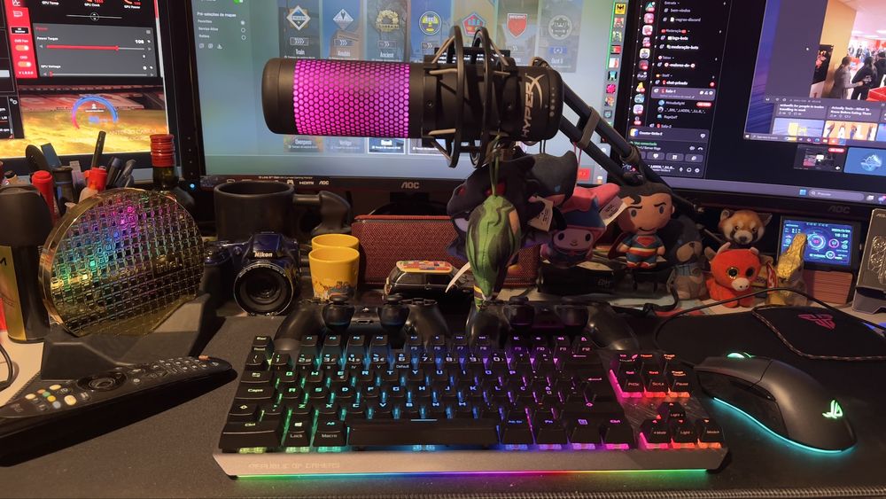 Microfone Hyperx Quadquest s RGB