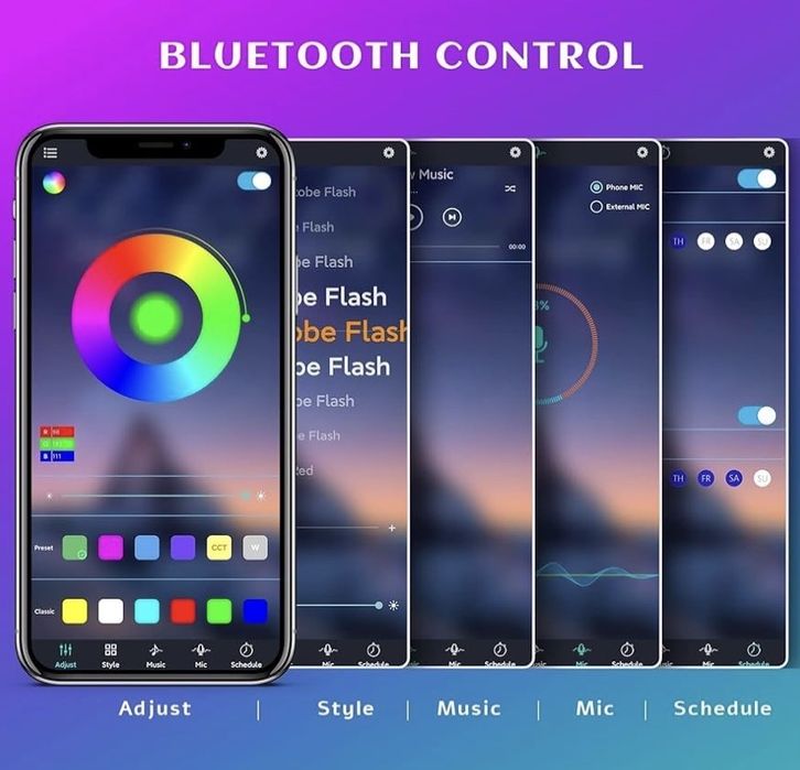 LyLmLe Oświetlenie Basenowe LED z Kontrolą APP, 20W RGB
