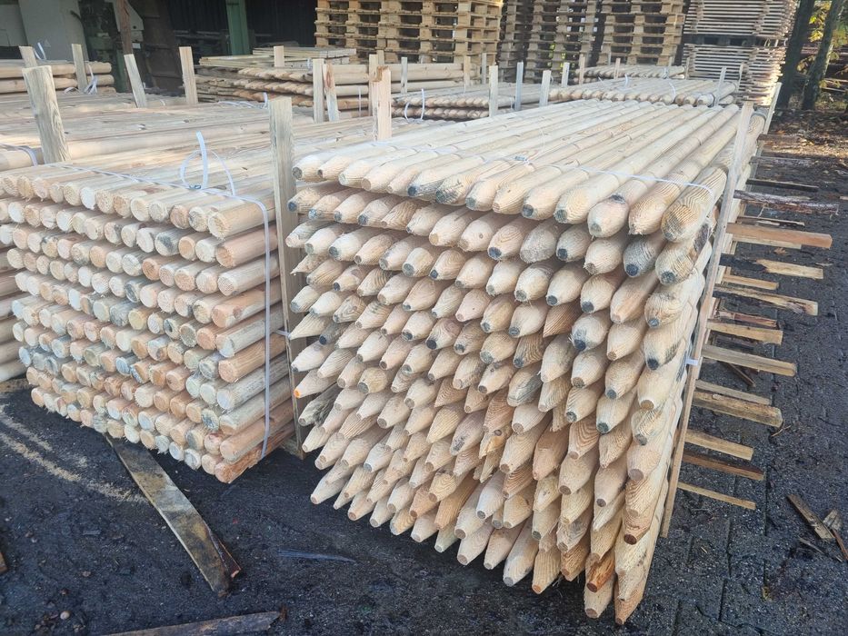 Paliki ,kołeczki ,Palisada Drewniana Sosna