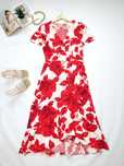 Sukienka kopertowa w kwiatowy print, Primark 44
