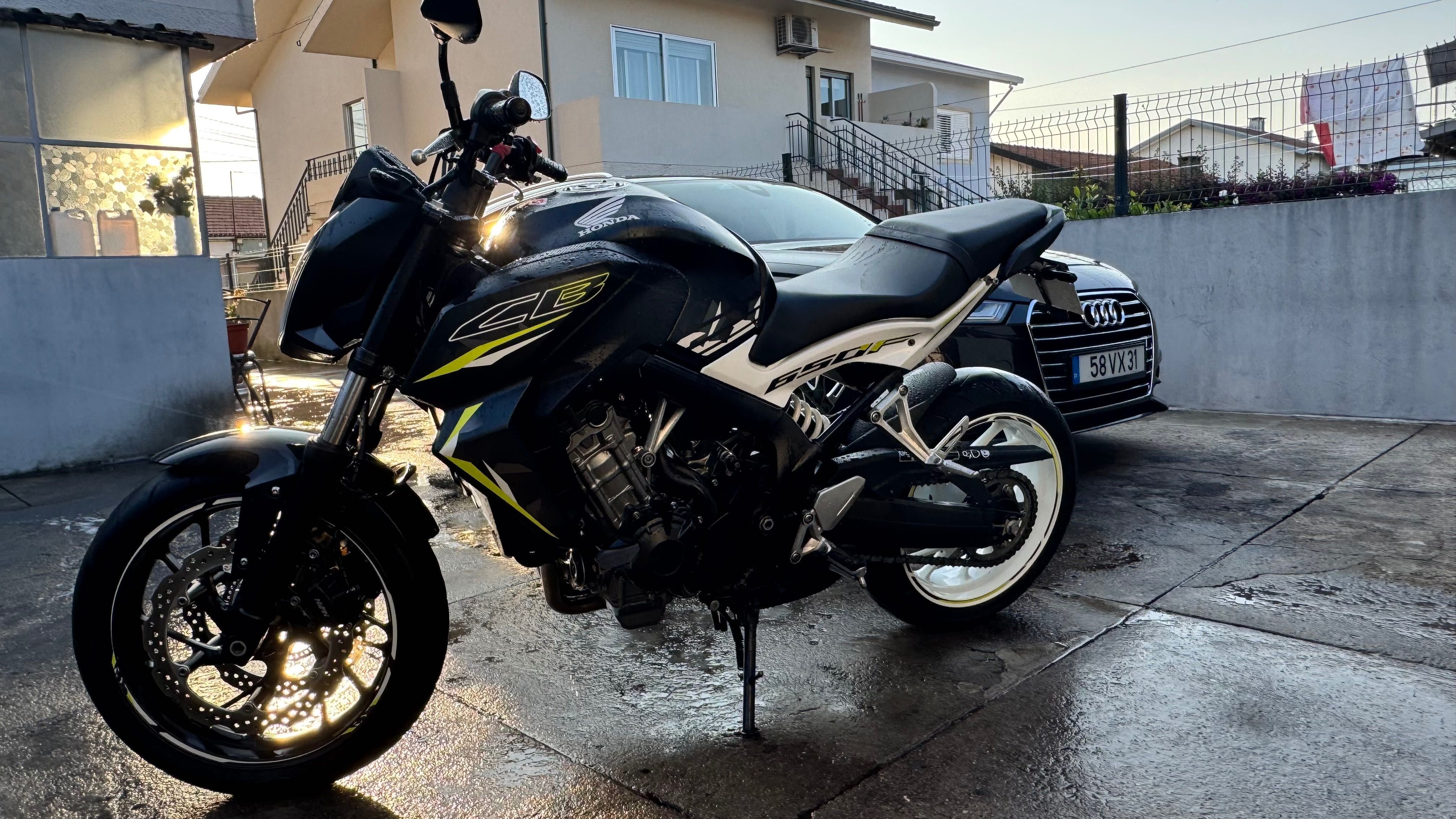 Honda cb 650f 2017 vários extras
