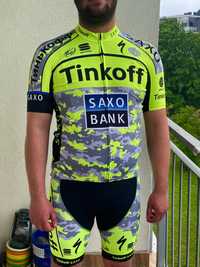 Strój kolarski Koszulka i spodnie  SPORTFUL TINKOFF SAXO Bodyfit  XXL