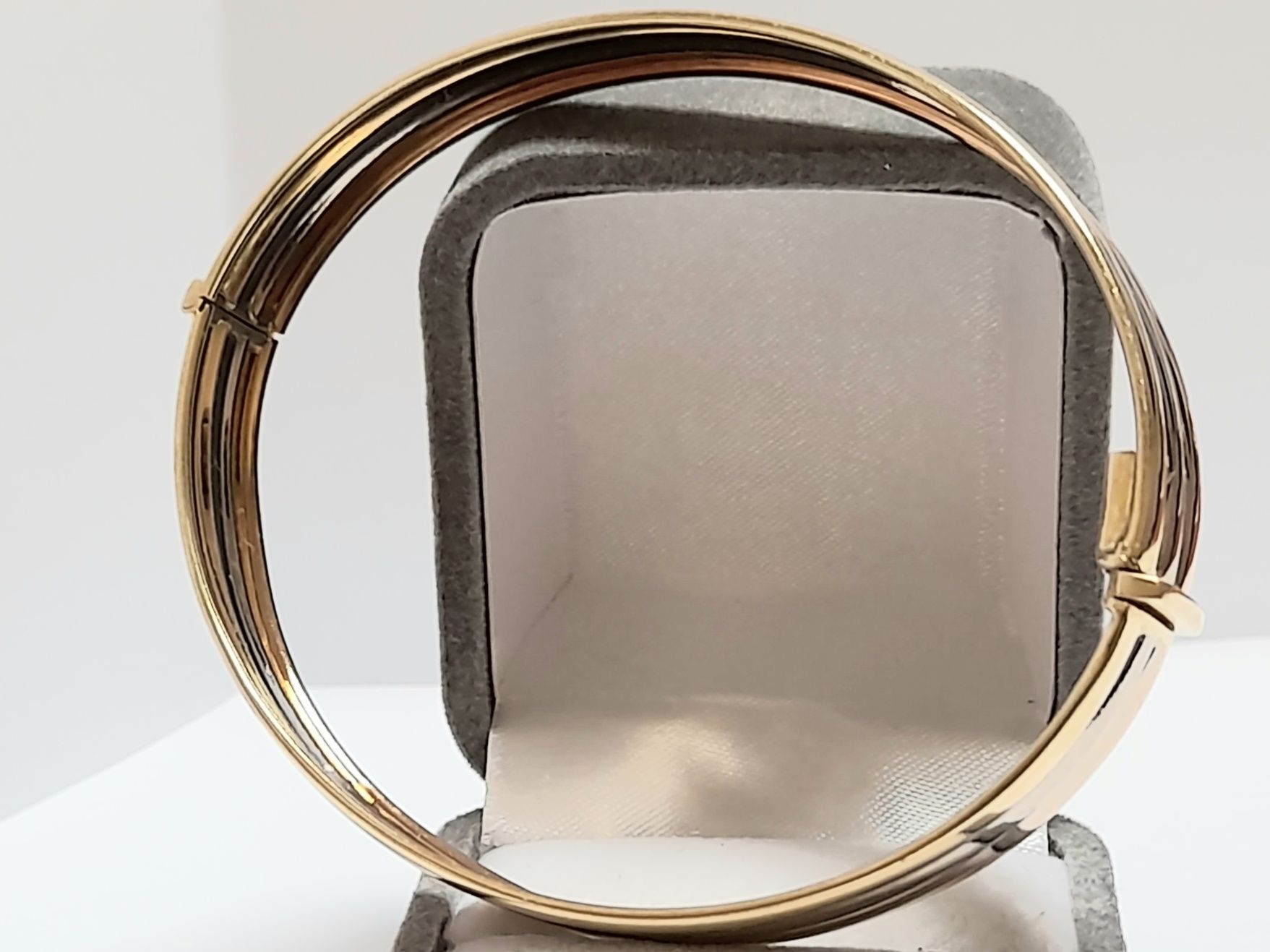 Bransoleta Złota Bangle Kolorowa Jedyna zloto 14k