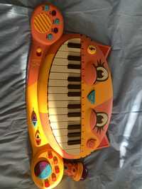 Дитяча музична іграшка піаніно котик