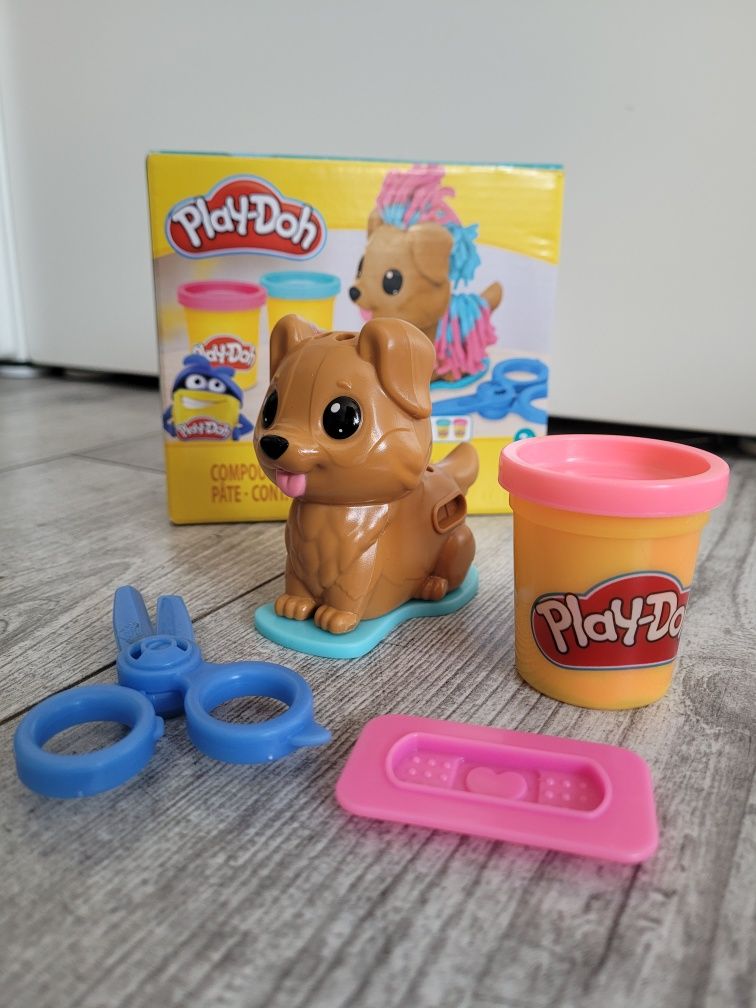 Play-doh ciastolina piesek fryzjer