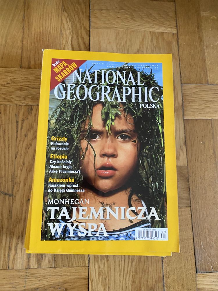 National Geographic Polska 2001 - 8 sztuk