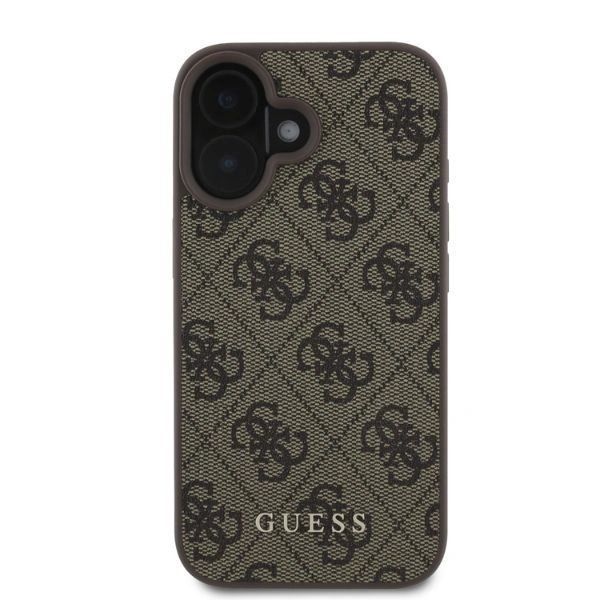 Etui Guess do iPhone 16 Hardcase Classic Brown