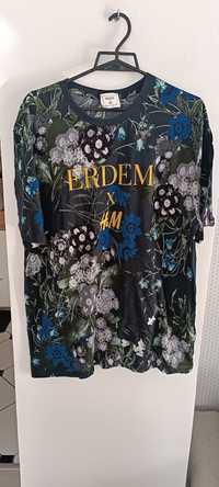 Tshirt bawełniana Erdem X H&M roz L