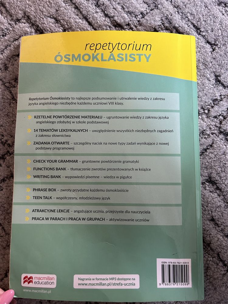 Macmillan repetytorium ósmoklasisty podrecznik do angielskiego