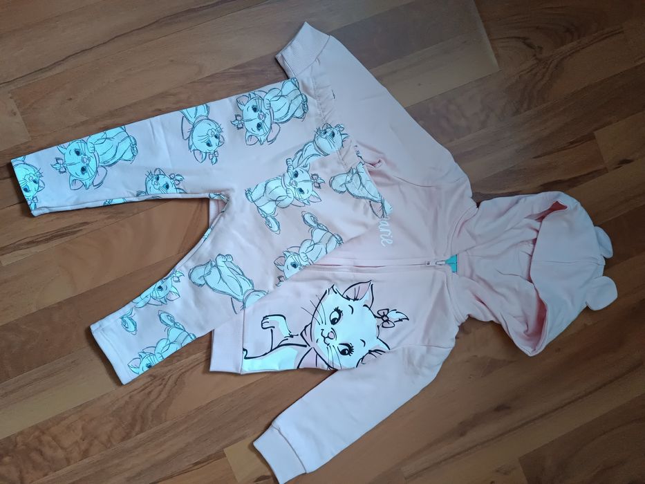 Komplet dla dziewczynki bluza+legginsy rozmiar 80