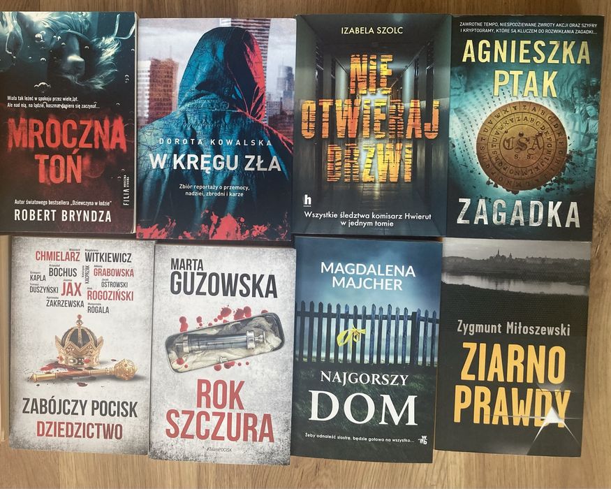 Kryminał 8 sztuk, polscy pisarze.