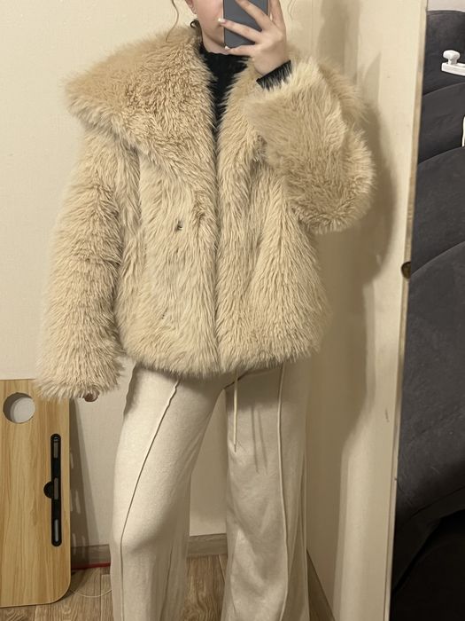 єко шубка Zara беж