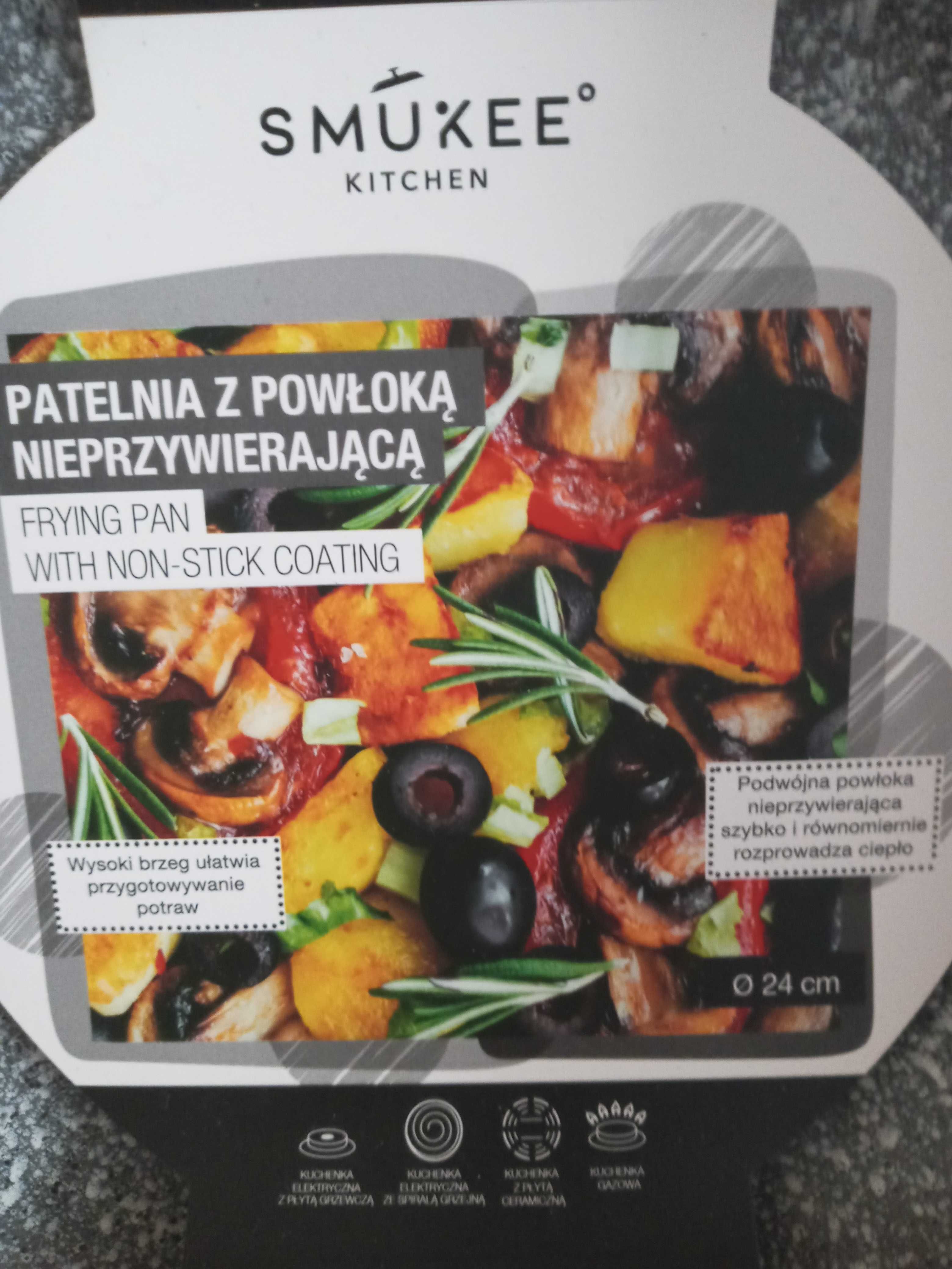 Patelnia Smukee z powłoką nieprzywierającą 24cm