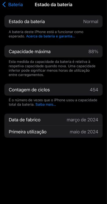 Iphone 15 com garantia de loja e fatura - 128gb