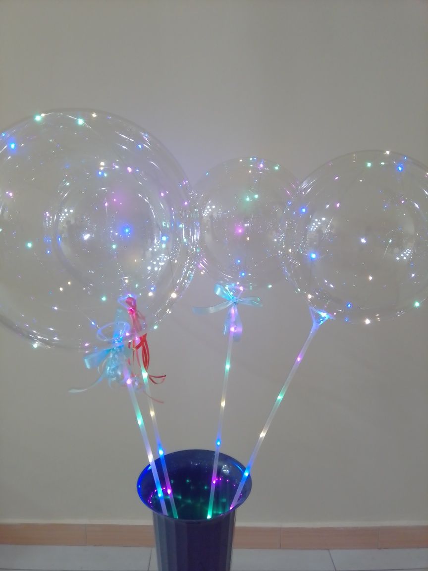 Воздушные шары, светящиеся, шарики для любого праздника. Новый год. До