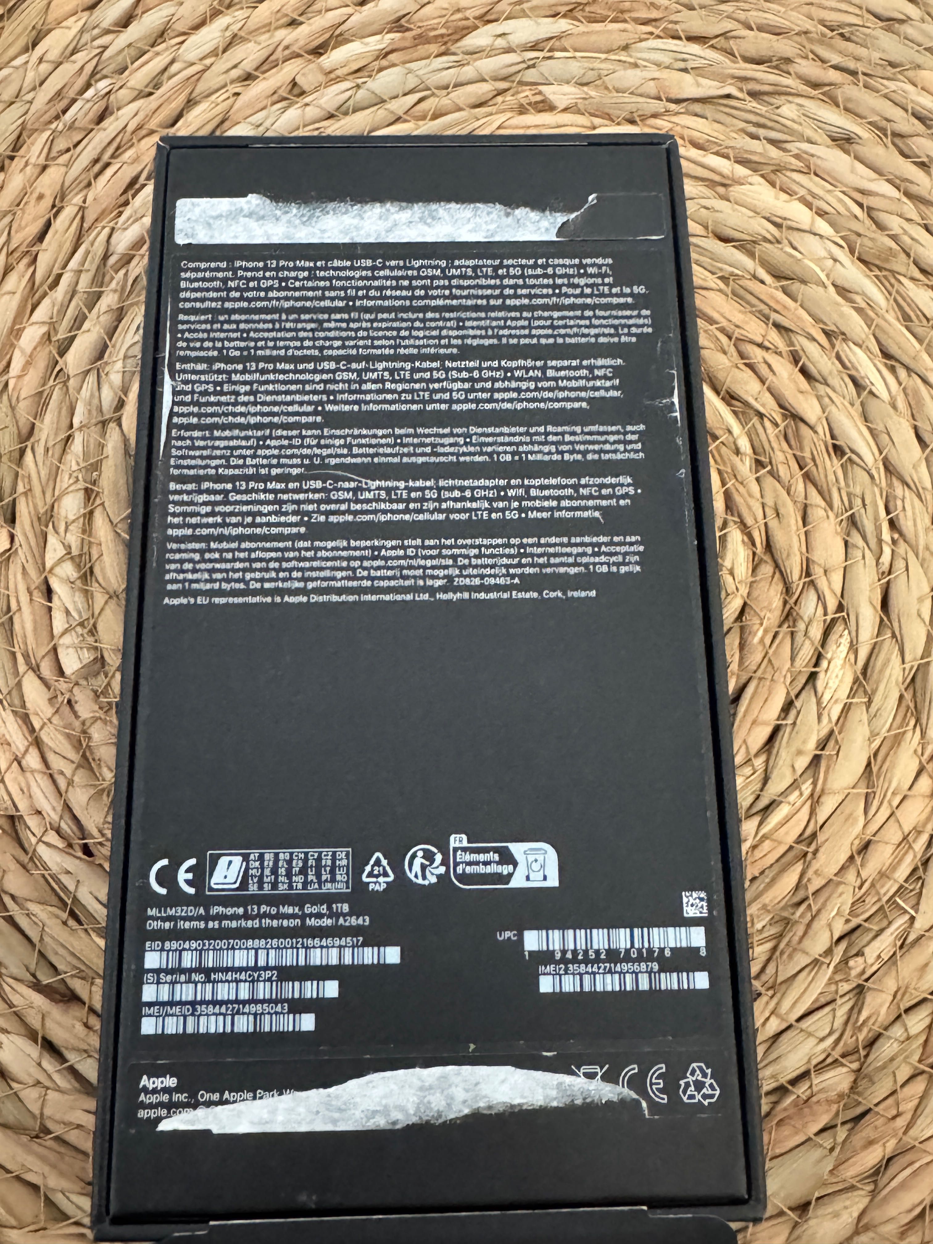 iPhone 13 Pro Max 1 Tb gold