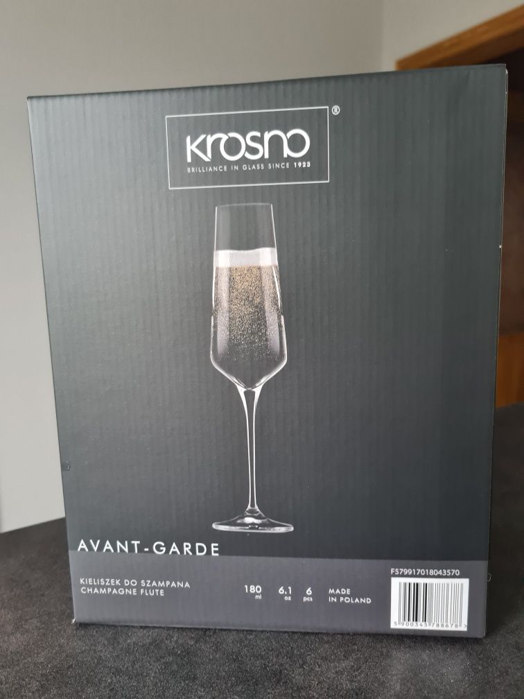 Kieliszki do szampana Krosno Avant-garde 180 ml