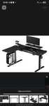 Biurko podnoszone LED Ultradesk Winger (Czarne) (elektryczna regulacja