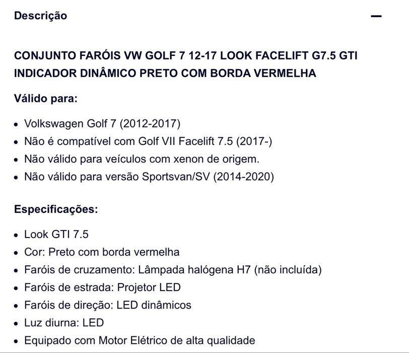 Farois Golf 7 Look GTI