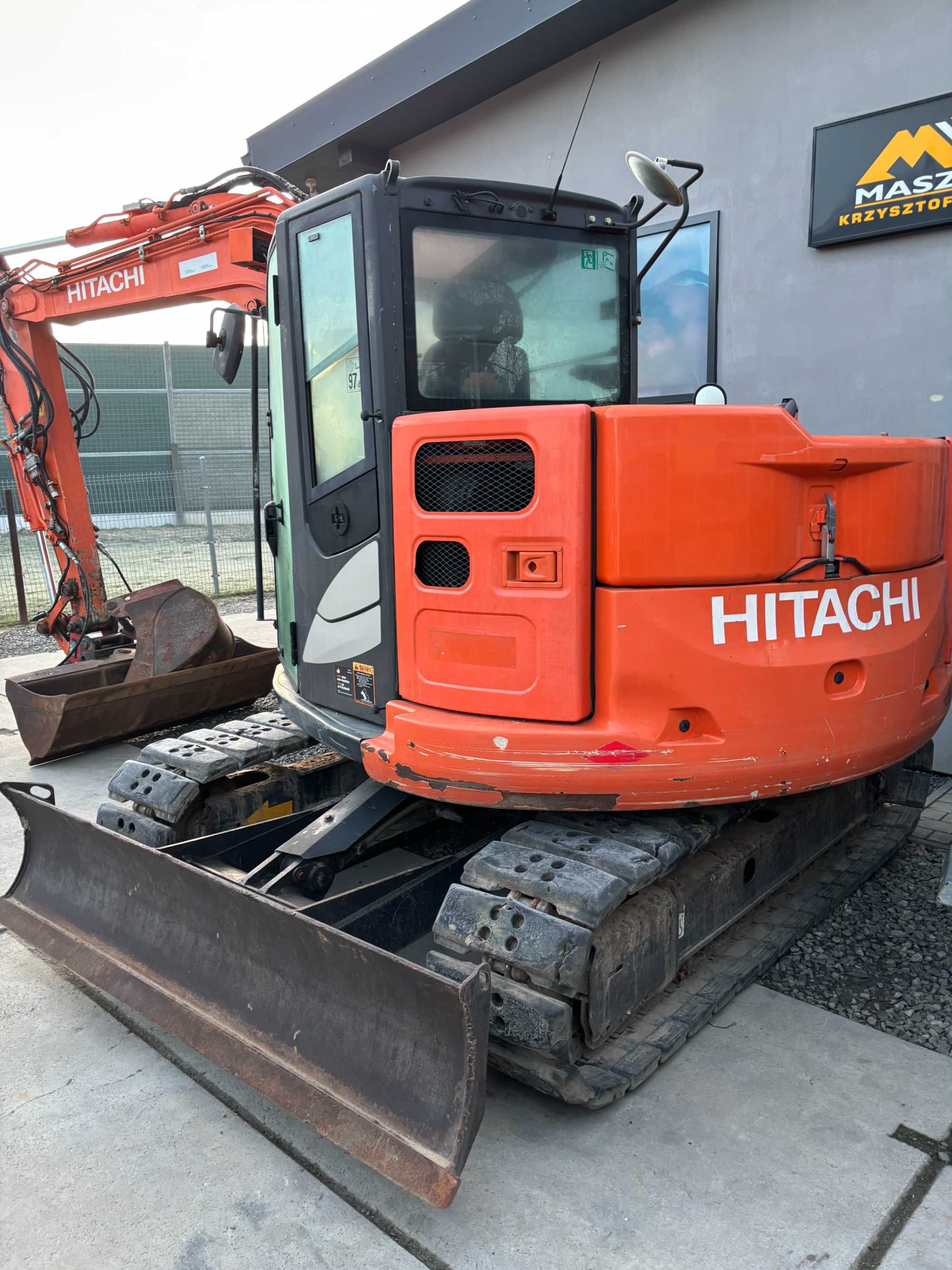 Minikoparka Hitachi ZX85USB-5A z2015r sprowadzona nie Cat, Yanmar.