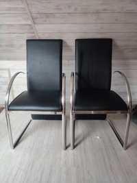 2 krzesła z ecoskóry