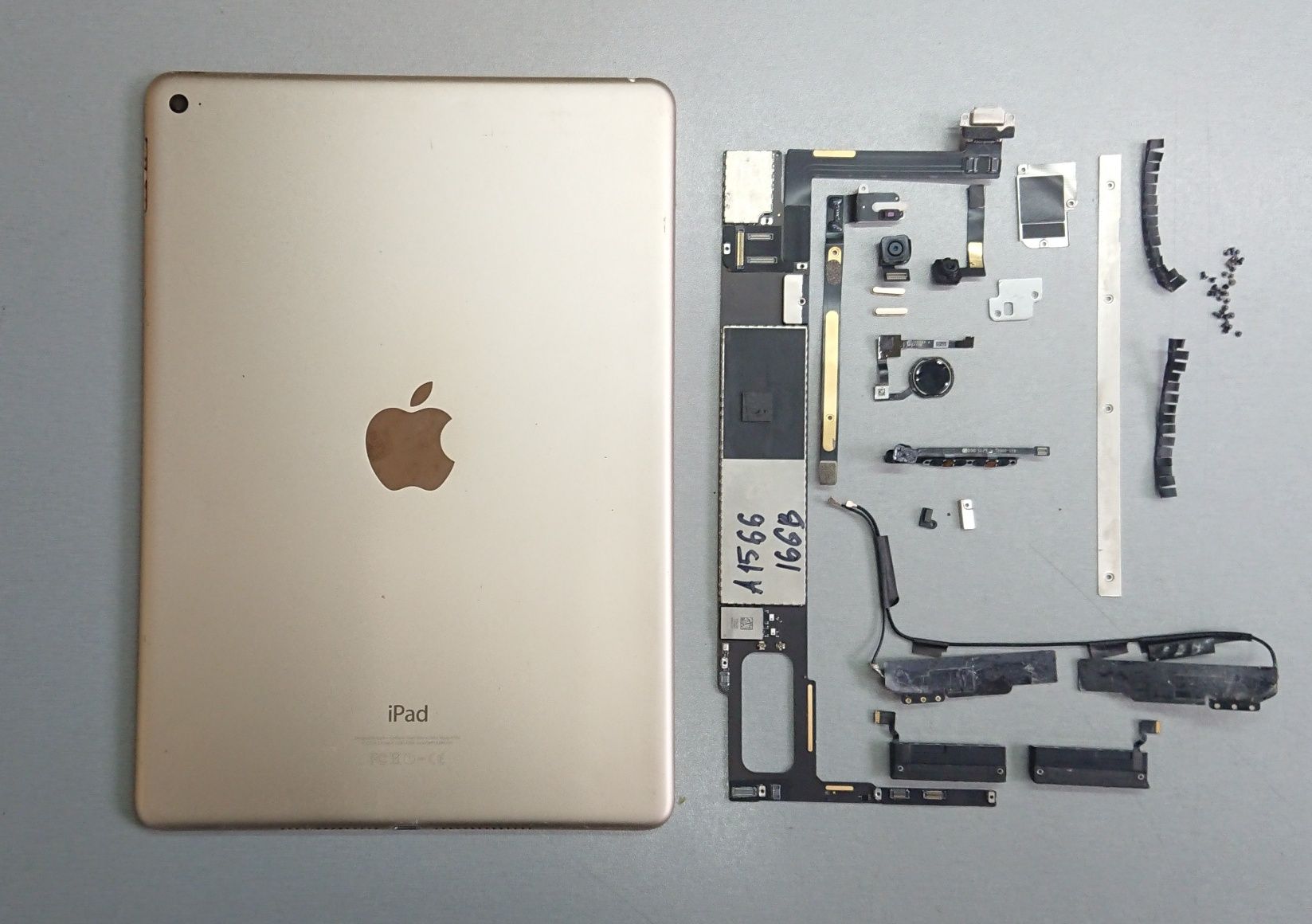 IPad Air 2 A1566. Разборка. Шлейф, кнопка, Корпус,  Камера, Плата,