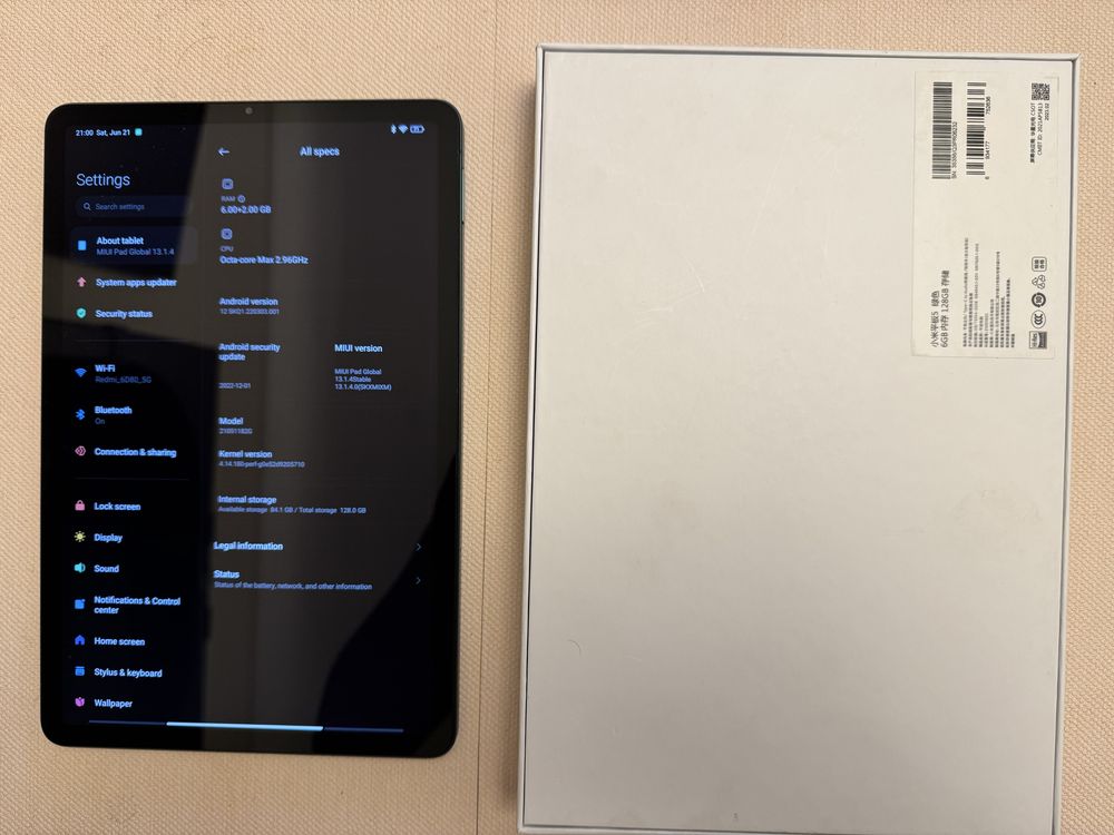 Планшет Xiaomi Pad 5 6/128 Gb Green