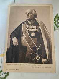 Stara pocztówka cegiełka Ks. Biskup Dr Wł. Bandurski