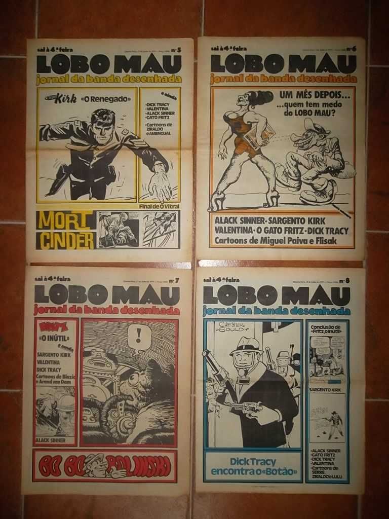 LOBO MAU - Jornal de Banda Desenhada (1979) - Completo Nº 1 a 13