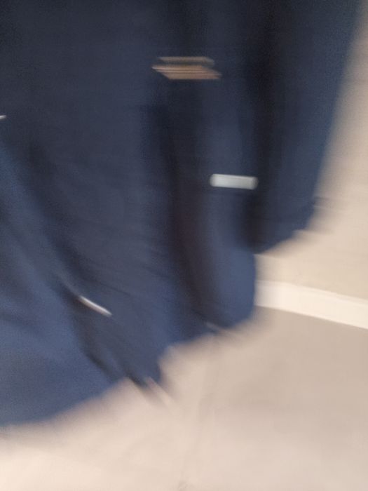 Kurtka zimowa granatowa damska długa ocieplana typu parka