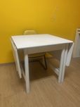 Mesa de cozinha madeira com 2 abas