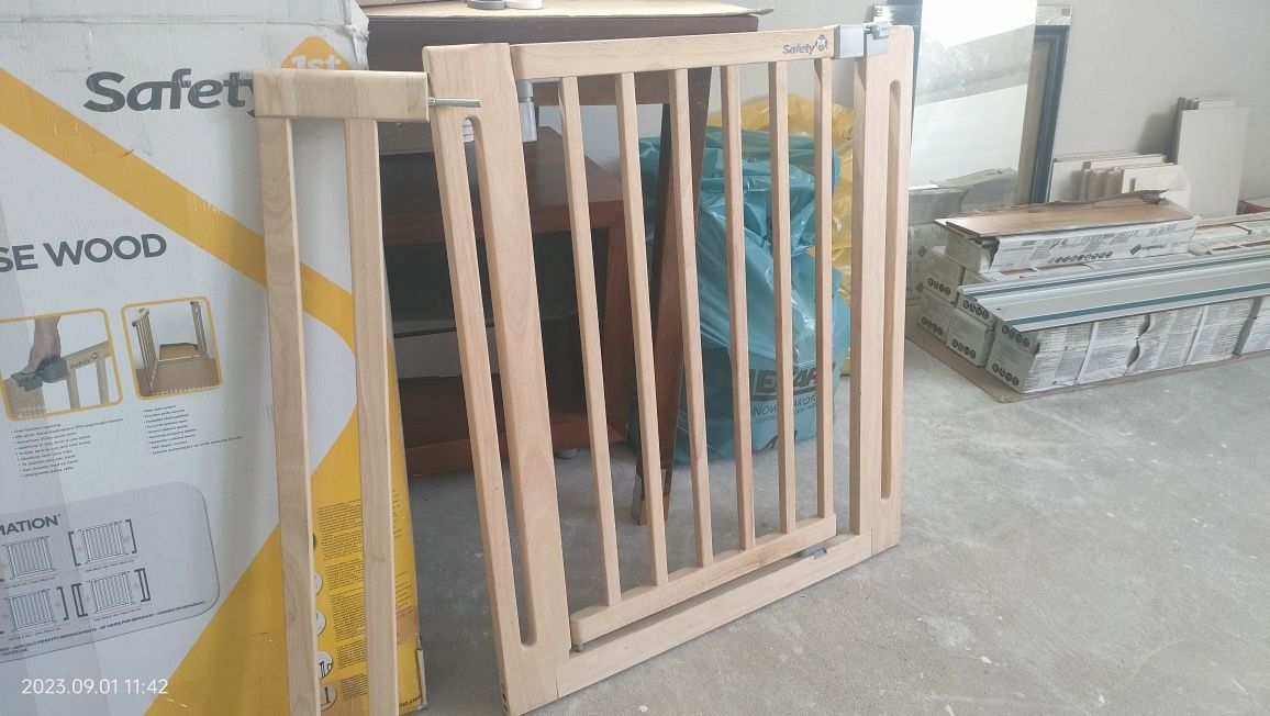 Bramka drewniana Safety 1 st + dostawka