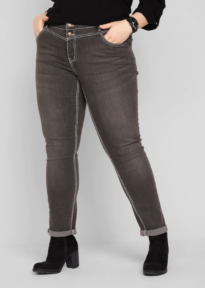 B.P.C szare spodnie jeansowe damskie 40.