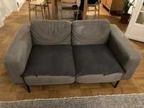 Sofa 2/3 lugares cinzento deslavado