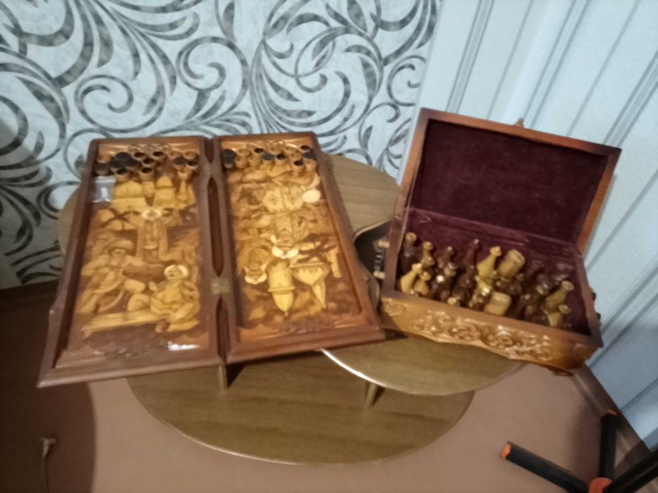 Нарды, шахматы зоновская робота(дерево).