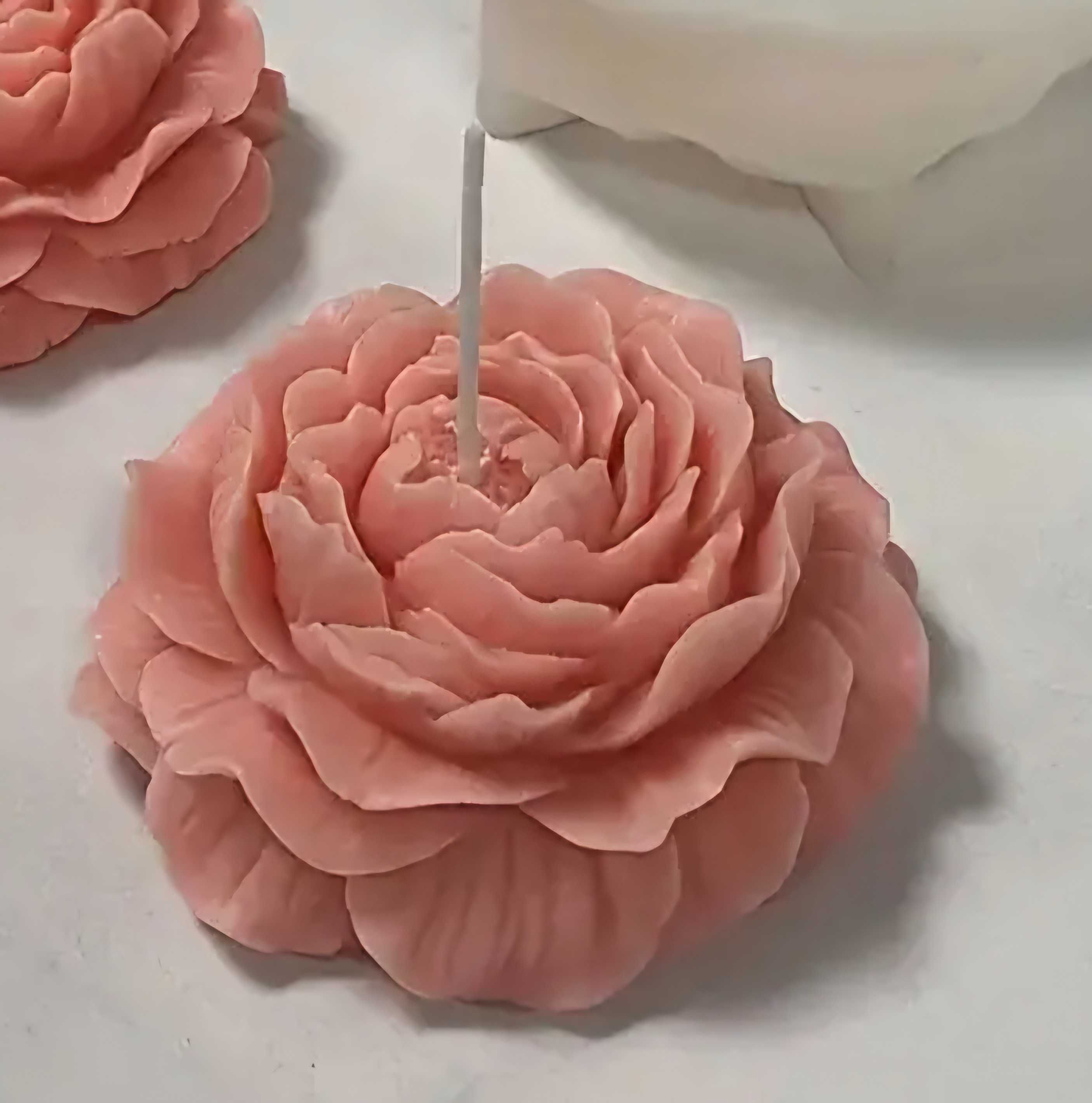 Molde em silicone p/ vela - 'Rosa'