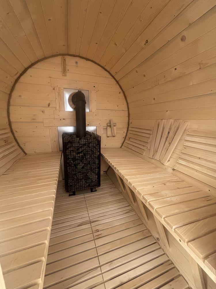 Mobilna sauna beczka  ogrodowa