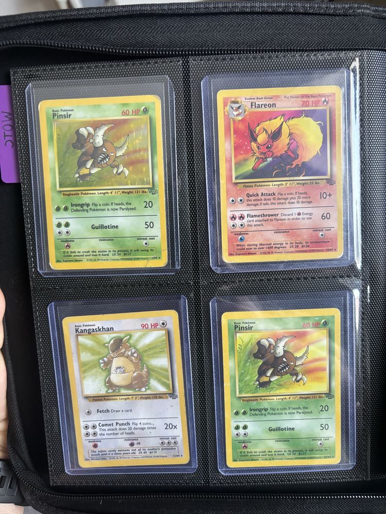 Cartas raras Jungle holo e non holo PT ING
