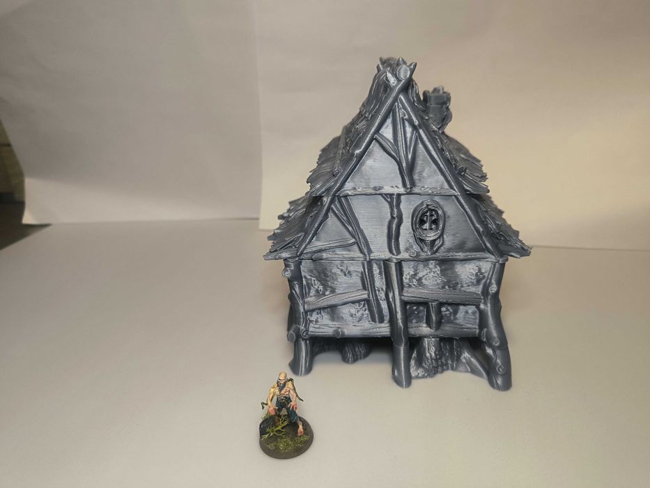 Domek bagienny niziołków 3(Halfling swamp house) makieta diorama D&D