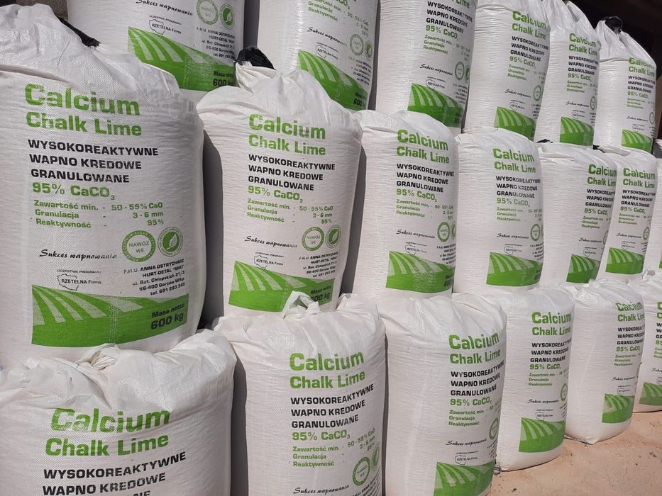Wapno granulowane kredowe i magnezowe oraz Czarna kreda -PRODUCENT