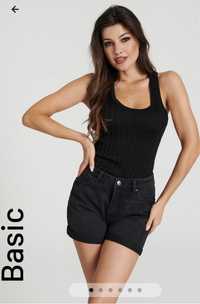 Szorty jeansowe mom high waist Sinsay