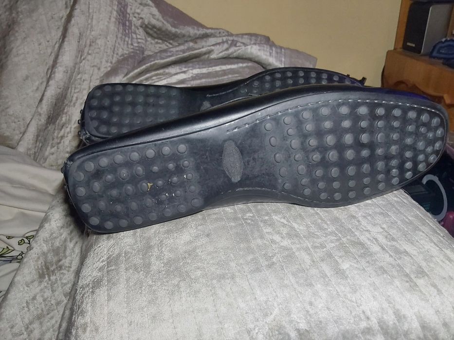 Туфли мокасины кожаные черные Tod's p.45 (30 cm)