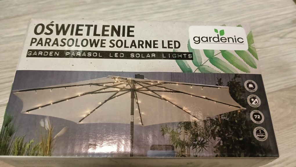 Oświetlenie parasolowe Solarne Led