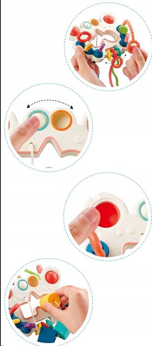 GRYZAK Zabawka Sensoryczna Montessori NIEMOWLĄT