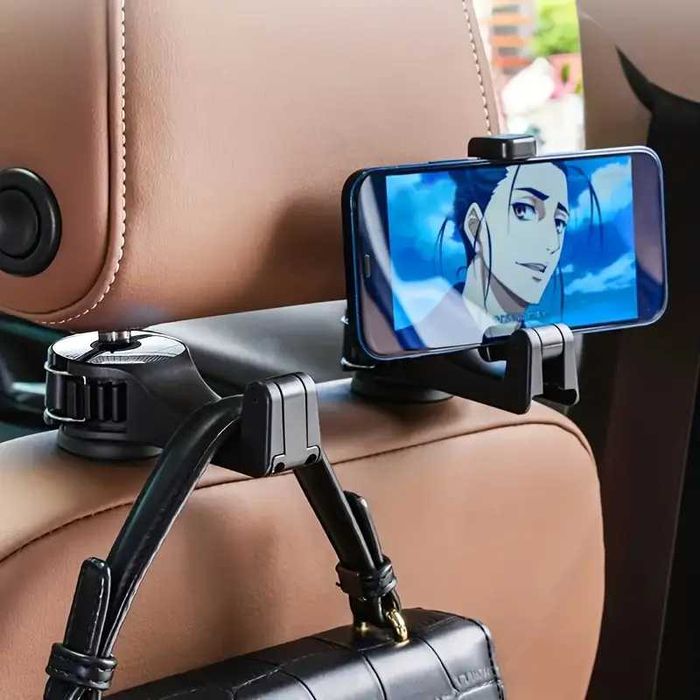 Suporte para tablet, telemóvel e saco para carro encosto banco
