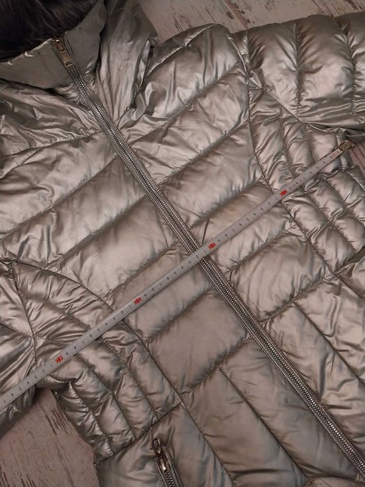 Kurtka srebrna damska.