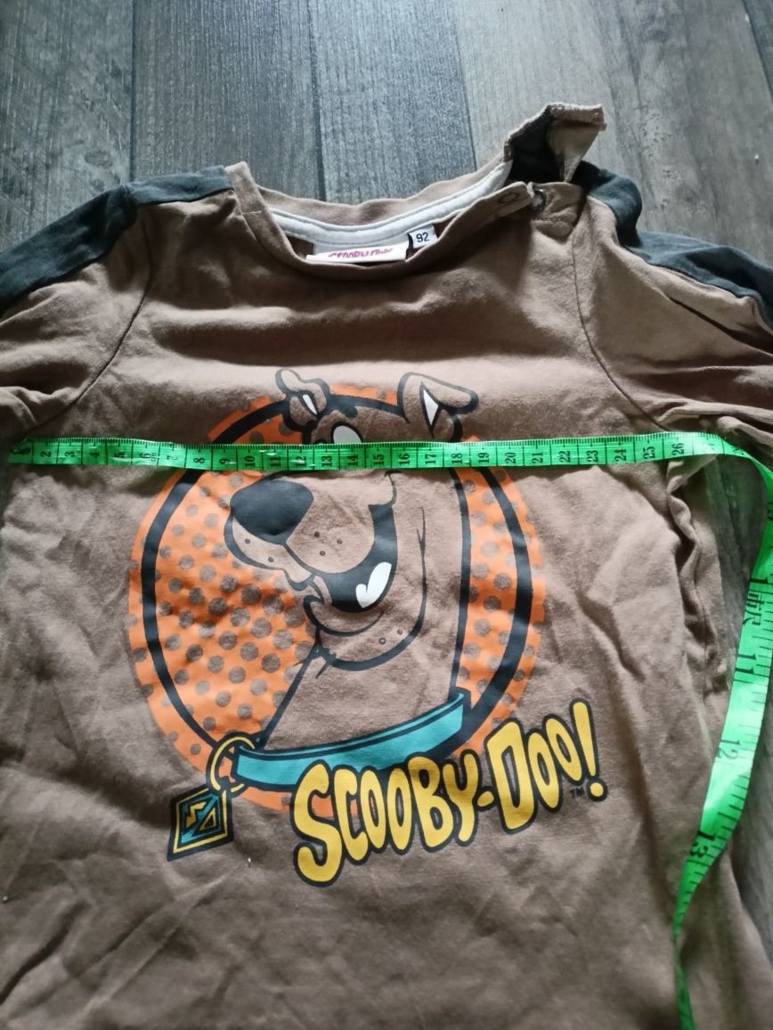 Koszulka z długim rękawem brązowa 86 / 92 Scooby doo piesek